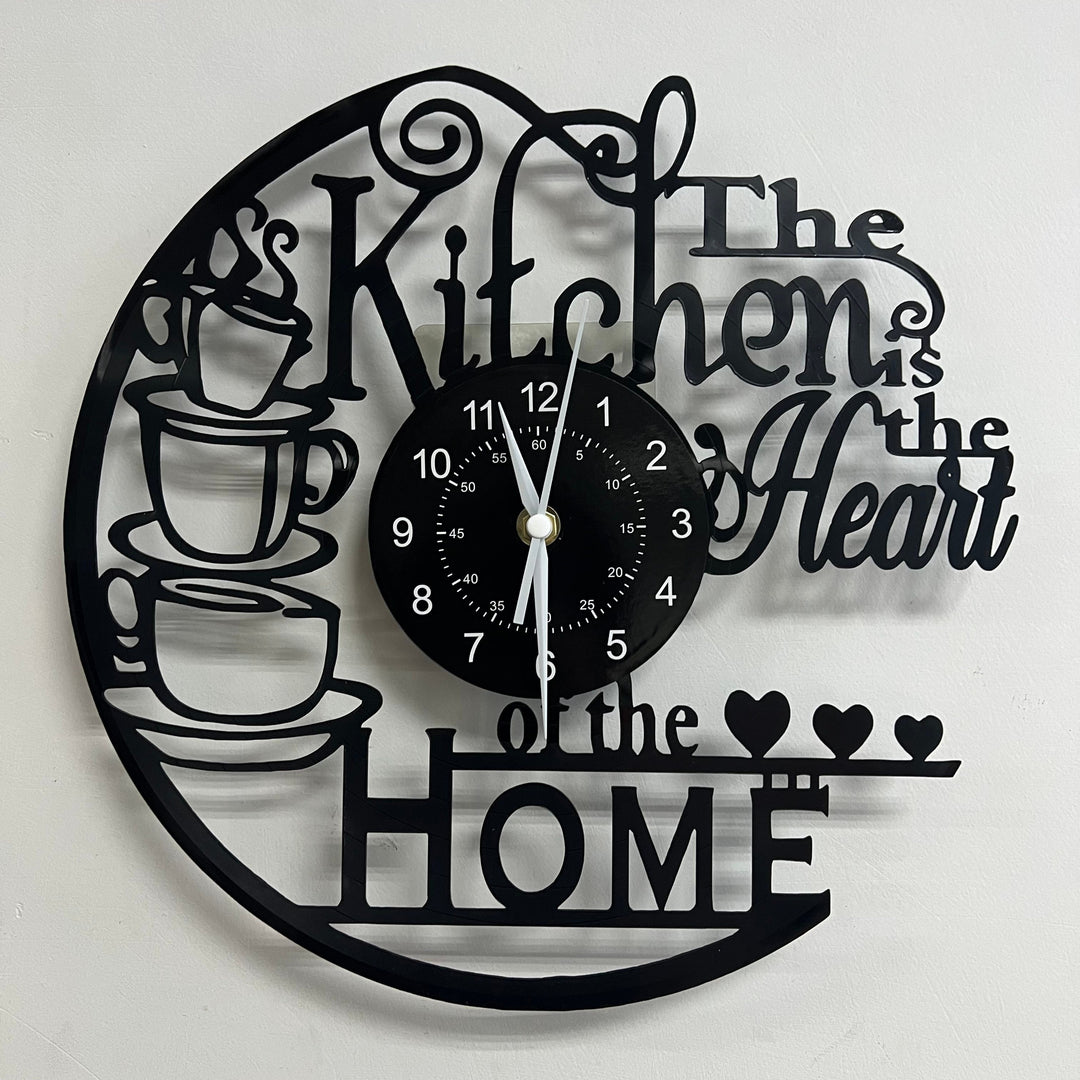 Cozy Kitchen Wall Clock | Decorative Laser Cut Design