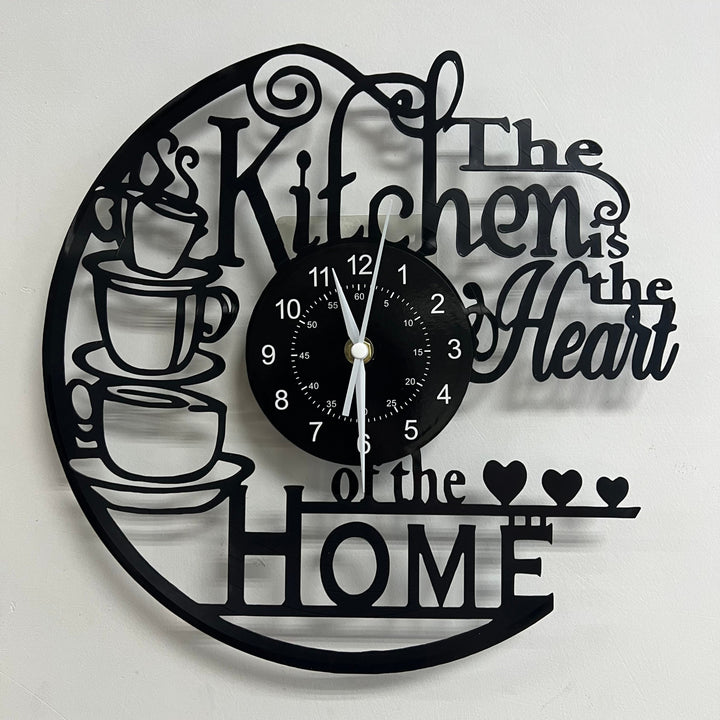 Cozy Kitchen Wall Clock | Decorative Laser Cut Design