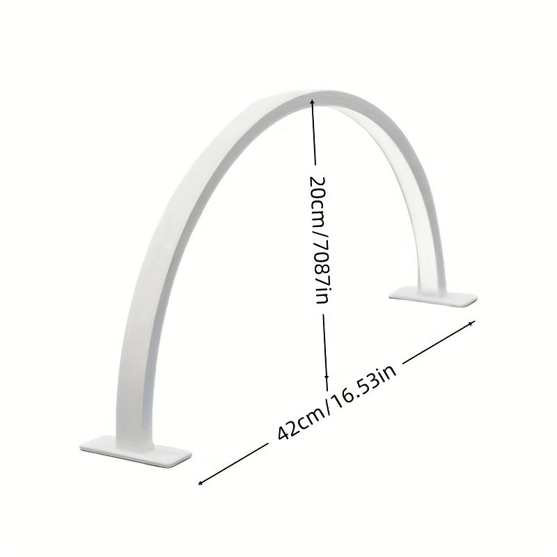 Crescent Moon Desk Lamp | Arched Strip, Twin Flat Bases