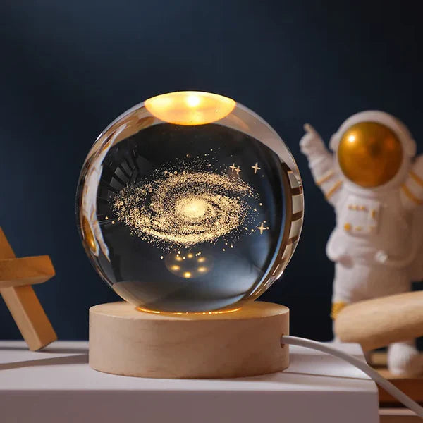 Crystal Ball Night Light | 3D Engraved Ambient Lamp 1