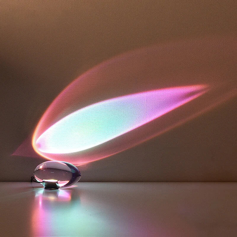 Crystal Projection Table Lamp with Remote Control 0