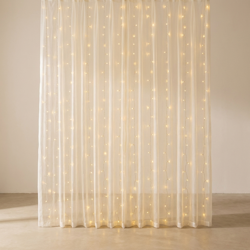 Curtain String Lights | Hanging Drop Strands, Eight Modes