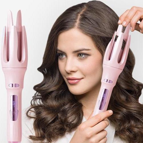Automatic Hair Curler with Ceramic Heating Chamber | Adjustable Heat & Curl Direction | Cordless USB Rechargeable Styling 1