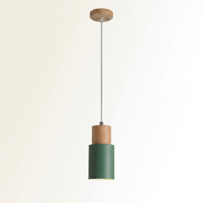 Nordelle | Nordic LED Pendant Light | Wood & Iron