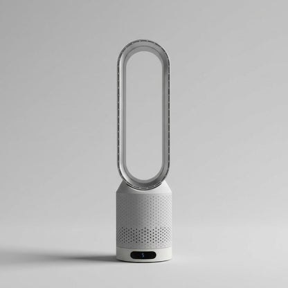 BreezeAir | 3-in-1 Bladeless Air Cooler, Purifier & Fan | 8 Speeds | 90° Oscillation