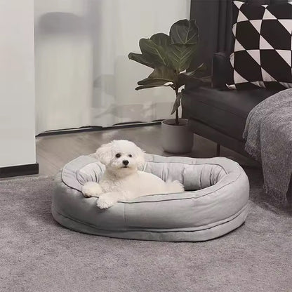 Orthopedic Dog Bed | Waterproof Layer | Removable Washable Cover | Cotton Fleece & Velveteen | M, L & XL