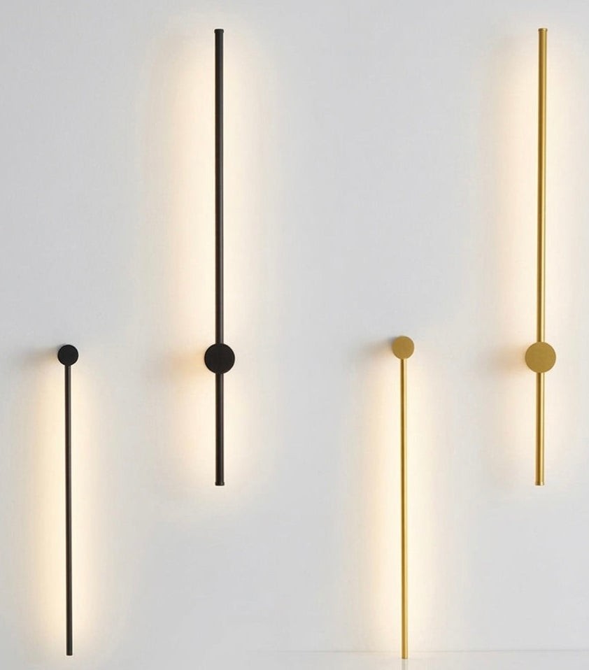 Modern Minimalist Linear LED Wall Light | Iron & Acrylic | 3000K Warm White | 60–120 cm