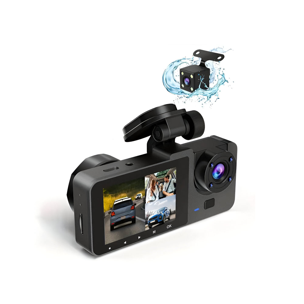 Dual Lens Dash Cam 1080P | Front and Cabin Recording with 150 Degree Wide Angle View | Night Vision, Parking Monitor and G Sensor 7