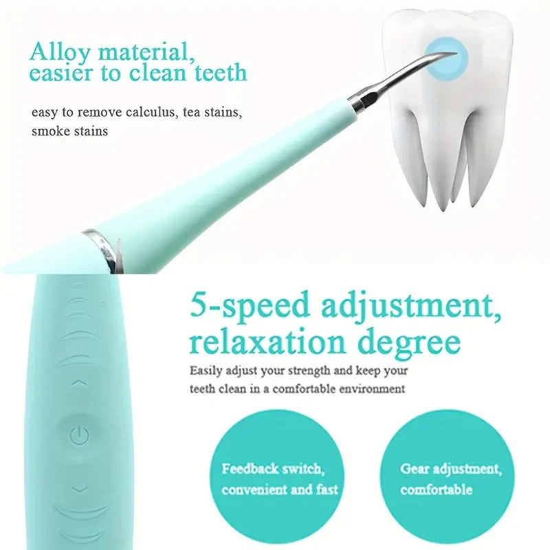 Dental Tartar Removal Tool | Electric Oral Plaque Cleaner
