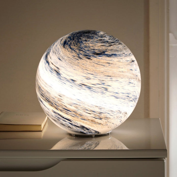 Designer Lamp | Sculptural Planet Globe Light
