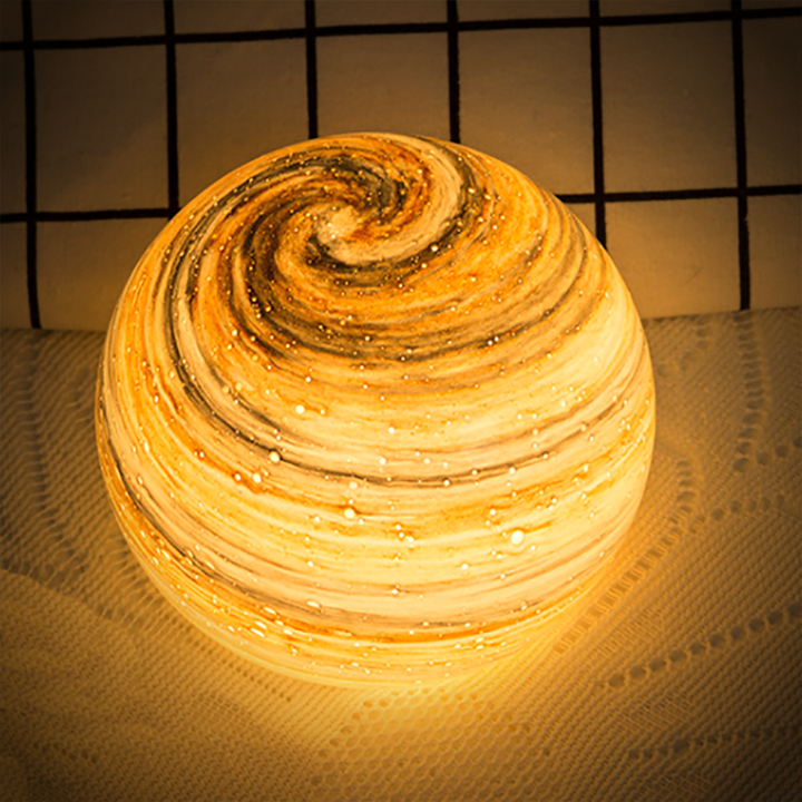 Designer Lamp | Sculptural Planet Globe Light