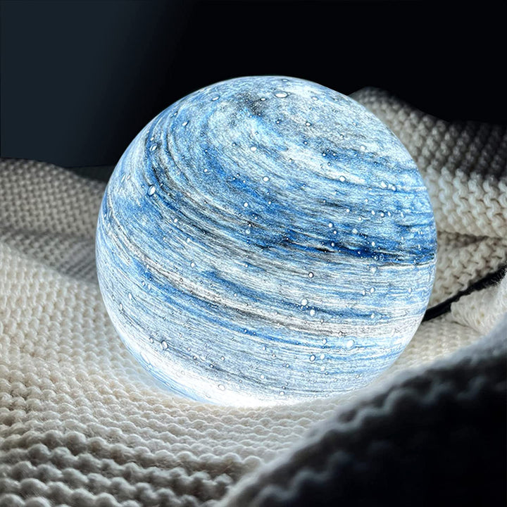 Designer Lamp | Sculptural Planet Globe Light