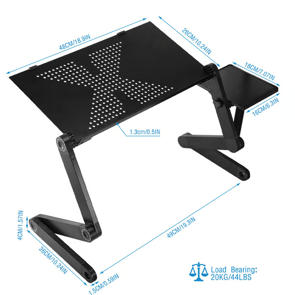 Desk Stand for Laptop | Adjustable Folding Laptop Table