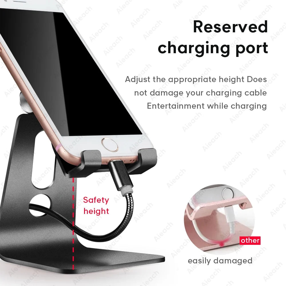 Desk Tablet Stand | Adjustable Tilt With A Weighted Base