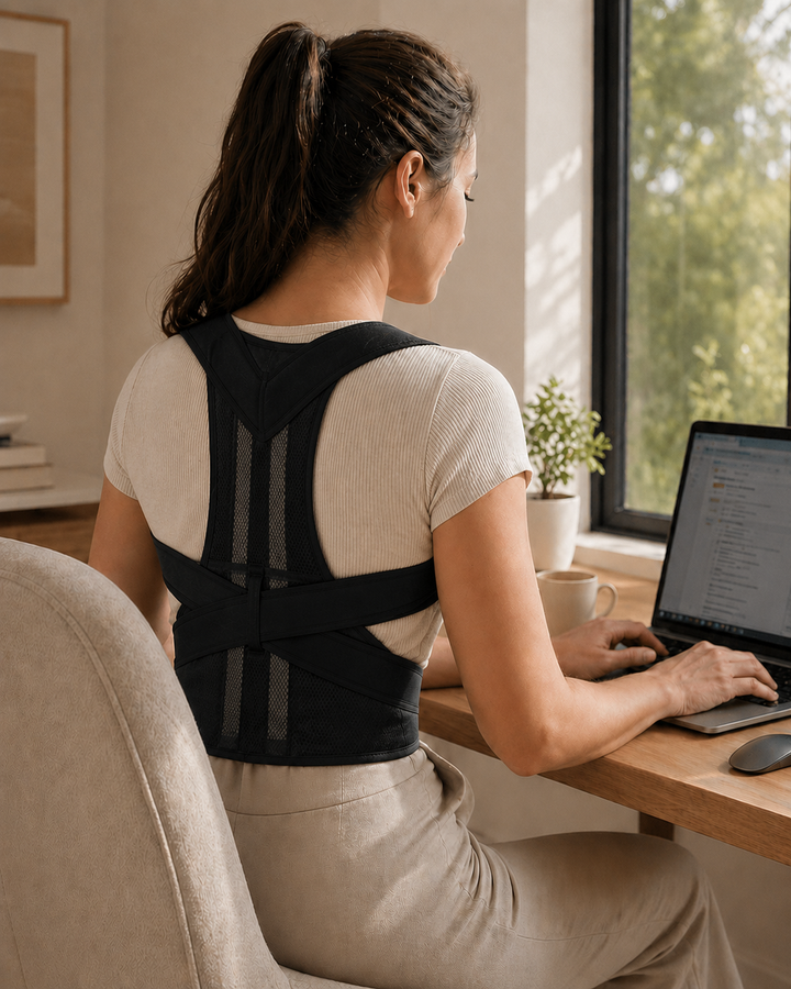 Posture Support | Cross-Back Design | Breathable Neoprene | Adjustable | Men &amp; Women | 5 Sizes