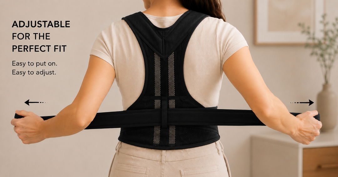 Posture Support | Cross-Back Design | Breathable Neoprene | Adjustable | Men &amp; Women | 5 Sizes