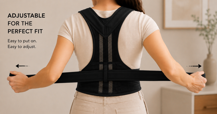 Posture Support | Cross-Back Design | Breathable Neoprene | Adjustable | Men &amp; Women | 5 Sizes