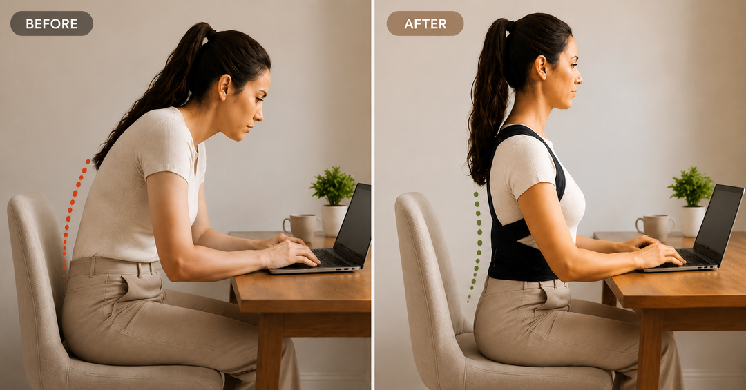Posture Support | Cross-Back Design | Breathable Neoprene | Adjustable | Men &amp; Women | 5 Sizes