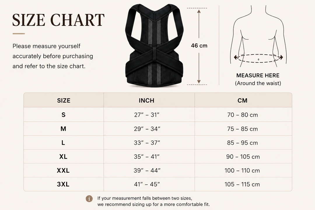 Posture Support | Cross-Back Design | Breathable Neoprene | Adjustable | Men &amp; Women | 5 Sizes