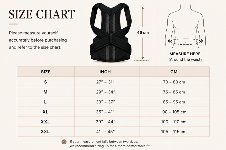 Posture Support | Cross-Back Design | Breathable Neoprene | Adjustable | Men &amp; Women | 5 Sizes