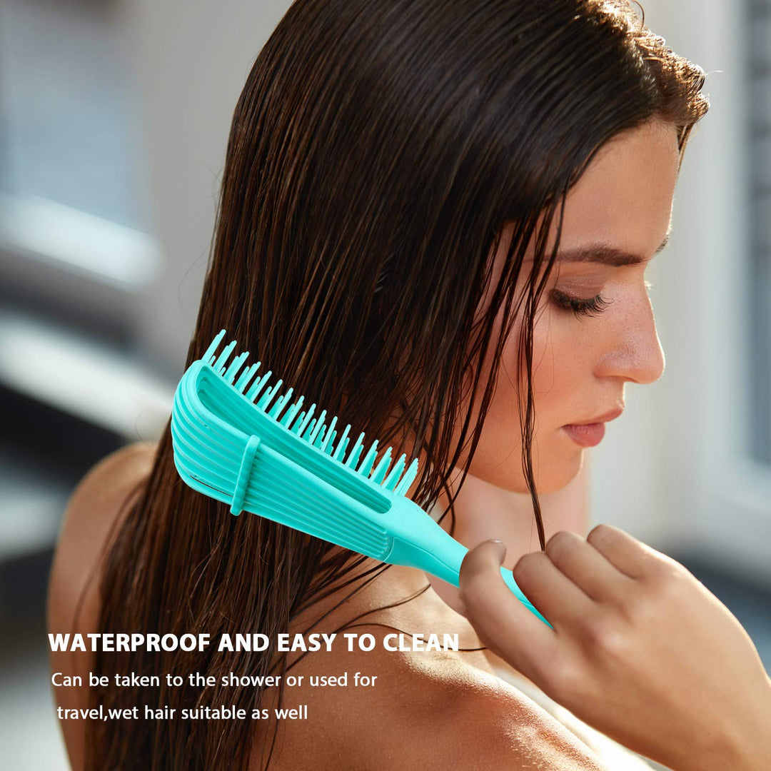 Detangling Hair Brush Set for Curly &amp; Coily Hair 3a to 4c | 2-Piece Set, Adjustable Bristles | Gentle Knot Removal