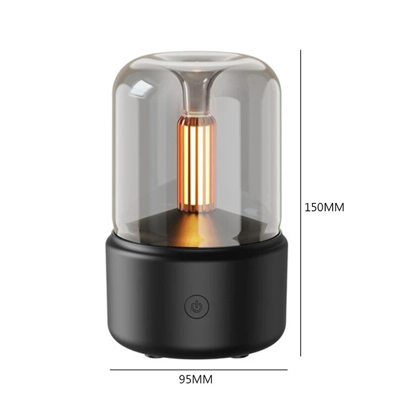 Candlelight Aroma Diffuser Humidifier Ultrasonic Mist USB 8