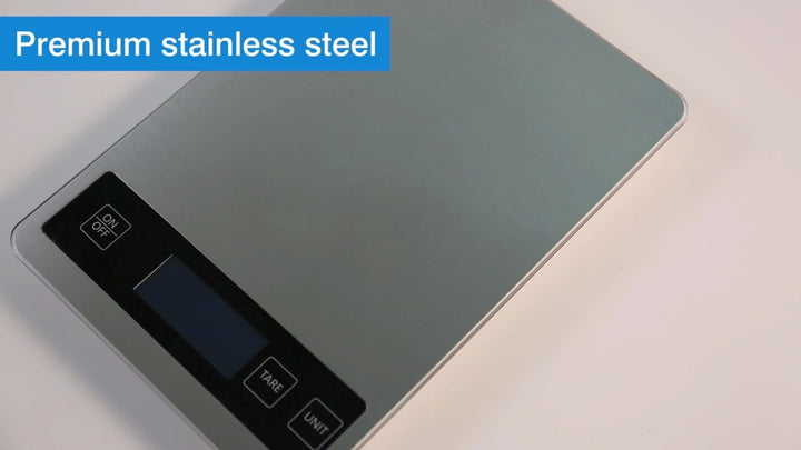 Digital Kitchen Scale | Flat Weighing Plate, Tare Key