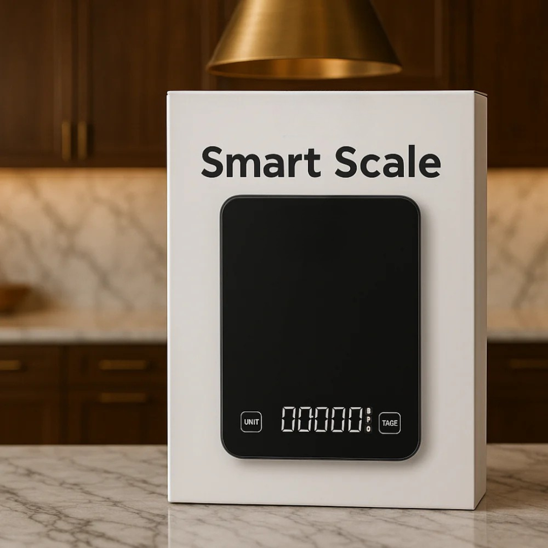 Digital Kitchen Scale with App Connectivity | Barcode Scanner &amp; Photo Recognition | Real-Time Calorie &amp; Nutrient Tracking