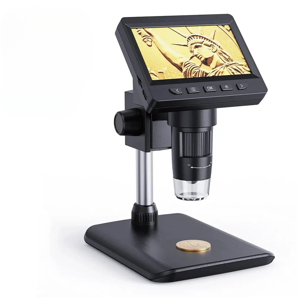 Digital Soldering Microscope 50X-1000X 1080P LED Zoom