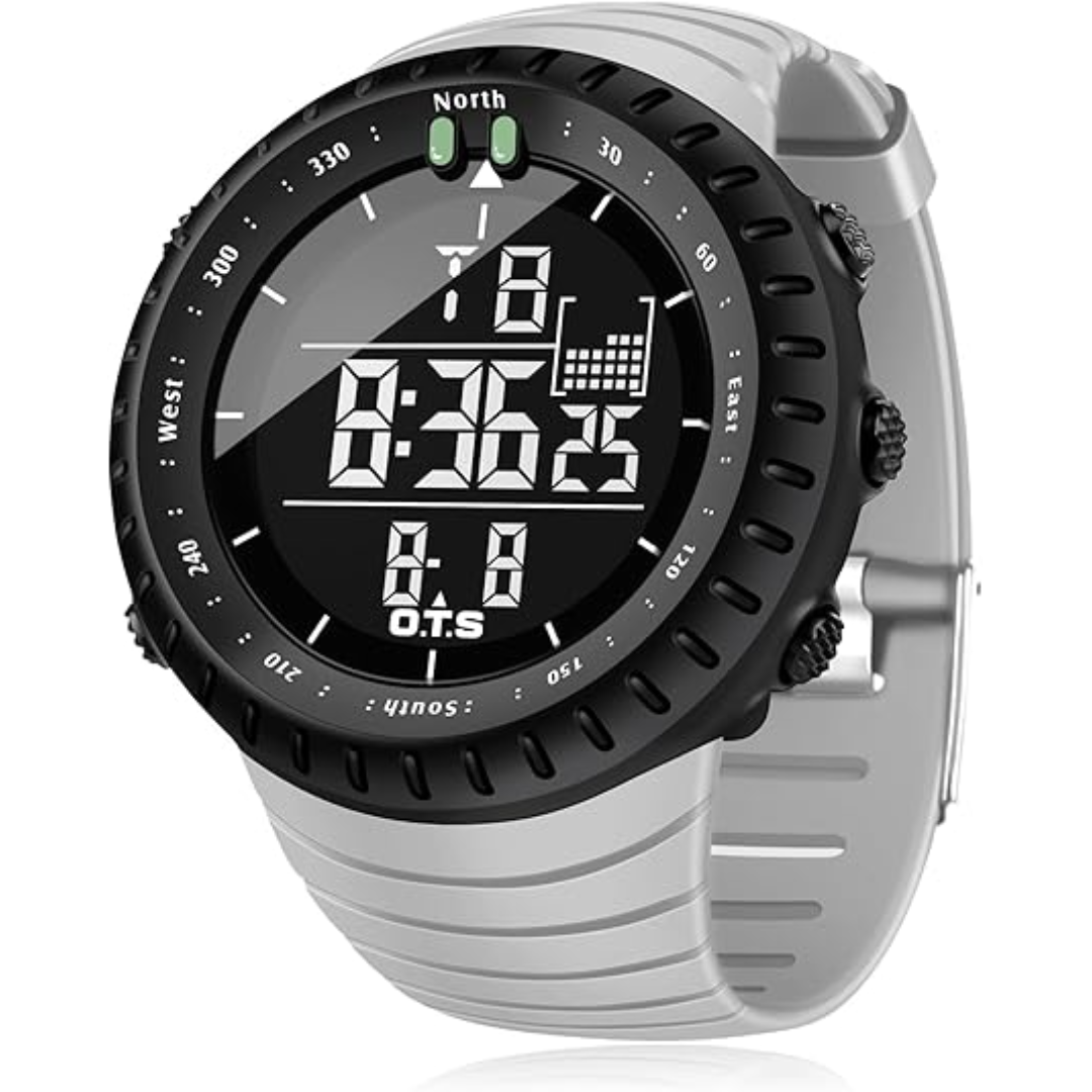 Digital Sports Watch | LED Backlight | Waterproof | Shock-Resistant | Alarm &amp; Stopwatch