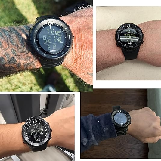 Digital Sports Watch | LED Backlight | Waterproof | Shock-Resistant | Alarm &amp; Stopwatch