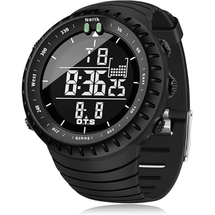 Digital Sports Watch | LED Backlight | Waterproof | Shock-Resistant | Alarm &amp; Stopwatch