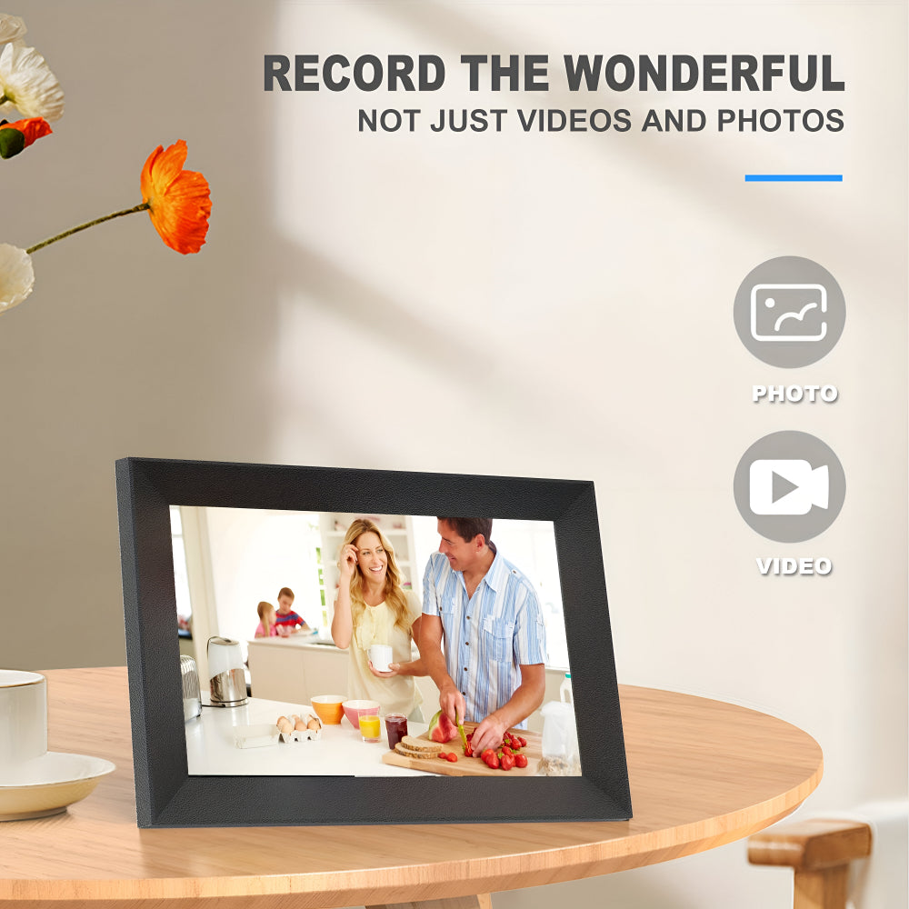 Digital Photo Frame WiFi Touchscreen | 10.1 Inch HD IPS Display | 16GB Storage, Micro SD Expansion, Table or Wall Mount 3