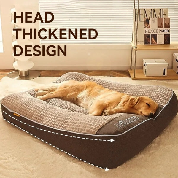 Dog Mattress Bed | Bolster Back With A Removable Cover