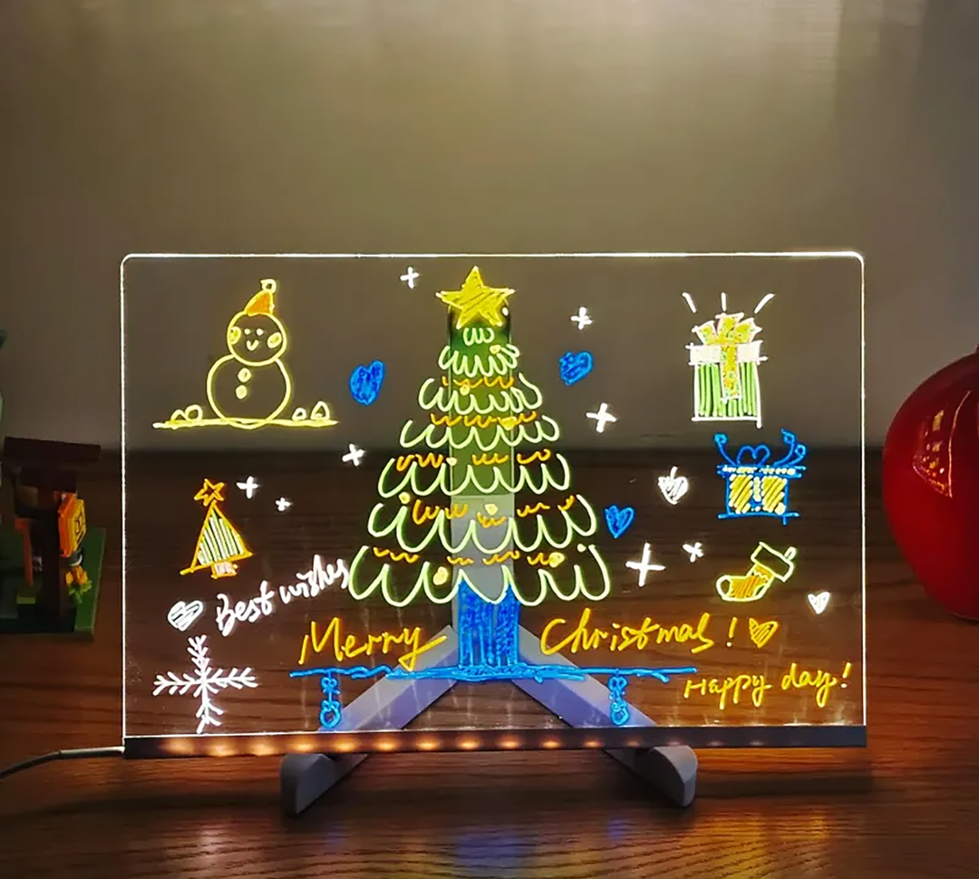 DoodleGlow Drawing Pad | LED, 7 Colored Pens, Mess-Free 4