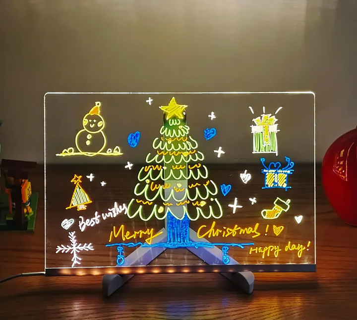 DoodleGlow Drawing Pad | LED, 7 Colored Pens, Mess-Free 4