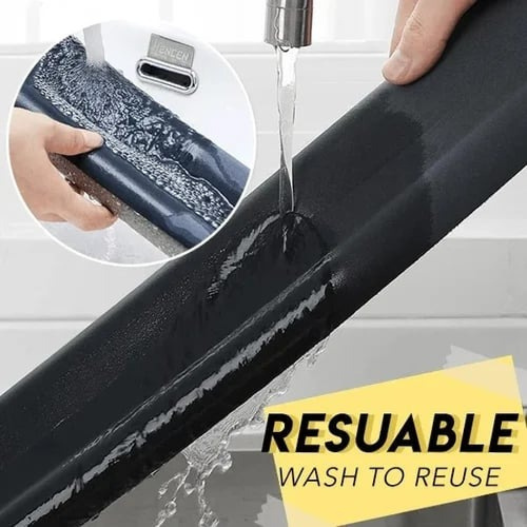 Door Draught Excluder Strip | Adjustable Universal Fit, Cuts to Size | Blocks Draughts, Noise, Dust and Insects for All Doors