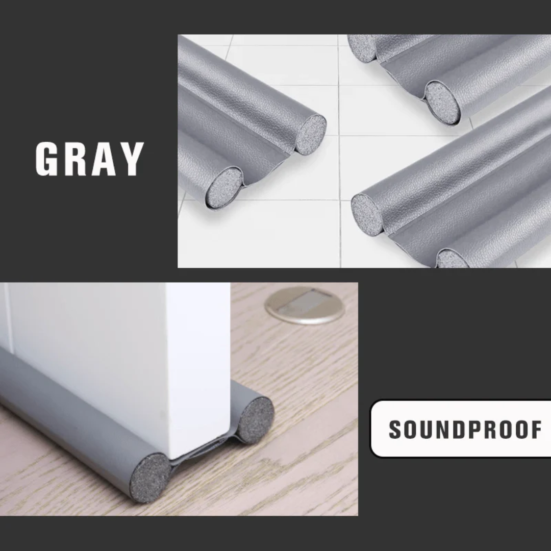 Door Draught Excluder Strip | Adjustable Universal Fit, Cuts to Size | Blocks Draughts, Noise, Dust and Insects for All Doors
