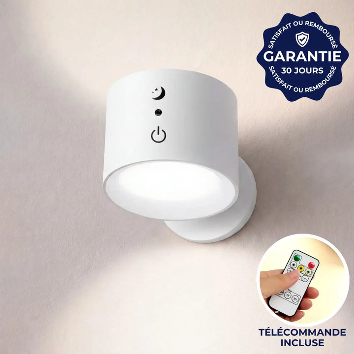 Rechargeable Wireless Wall Light | 3 Brightness Levels, 360° Rotation | Remote Control Included, No Drilling Needed 6