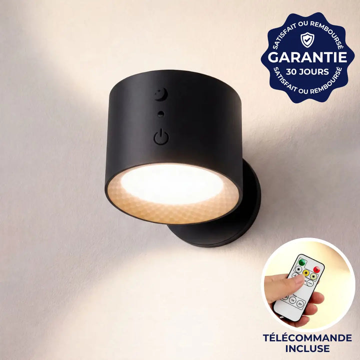 Rechargeable Wireless Wall Light | 3 Brightness Levels, 360° Rotation | Remote Control Included, No Drilling Needed 1