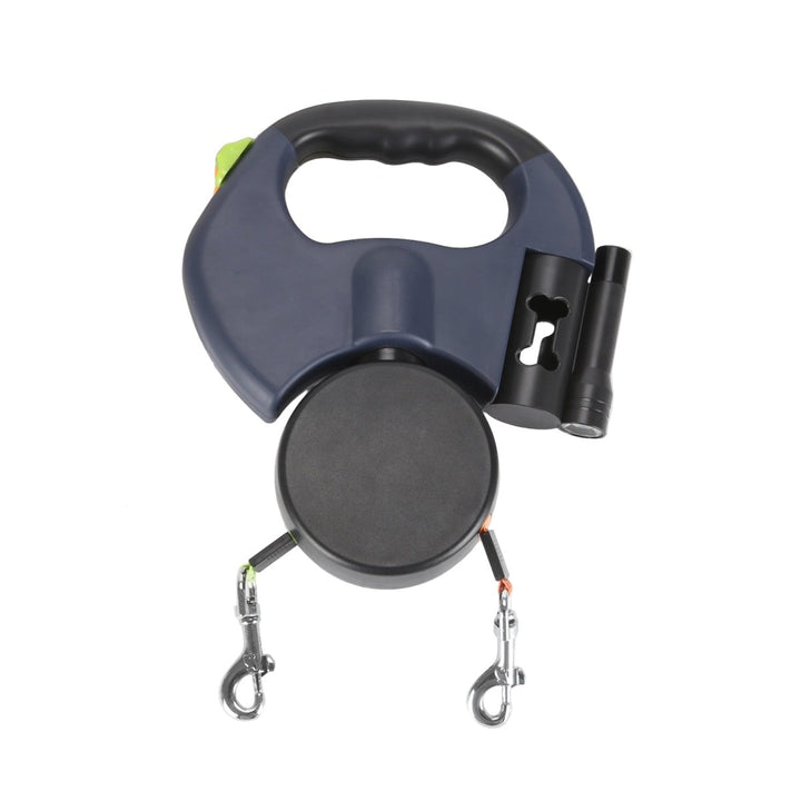 Double Retractable Dog Lead With LED Torch | Two Dogs Tangle Free 3m Each 2