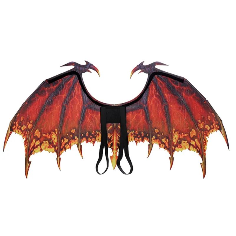 Dragon Wing Costume Accessory Halloween Cosplay | Lightweight Fantasy Design, Fits Adults &amp; Kids | Reusable Fancy Dress Wings