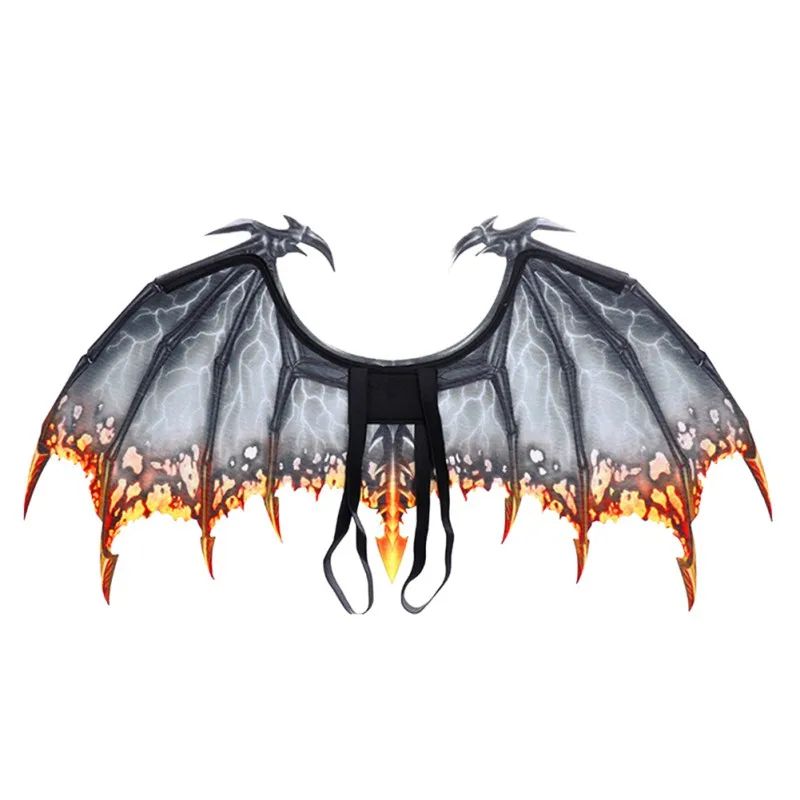 Dragon Wing Costume Accessory Halloween Cosplay | Lightweight Fantasy Design, Fits Adults &amp; Kids | Reusable Fancy Dress Wings