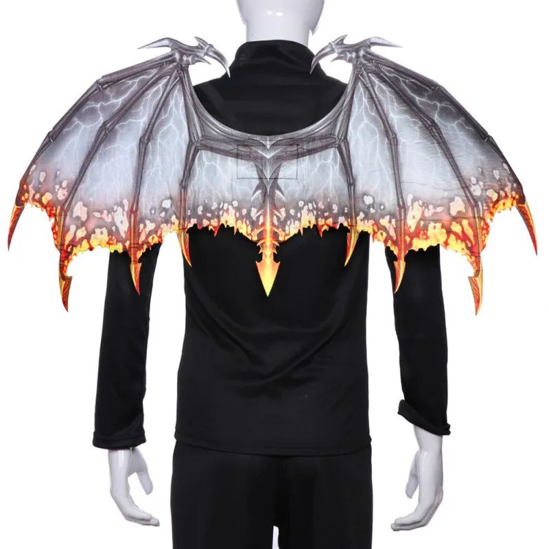 Dragon Wing Costume Accessory Halloween Cosplay | Lightweight Fantasy Design, Fits Adults &amp; Kids | Reusable Fancy Dress Wings