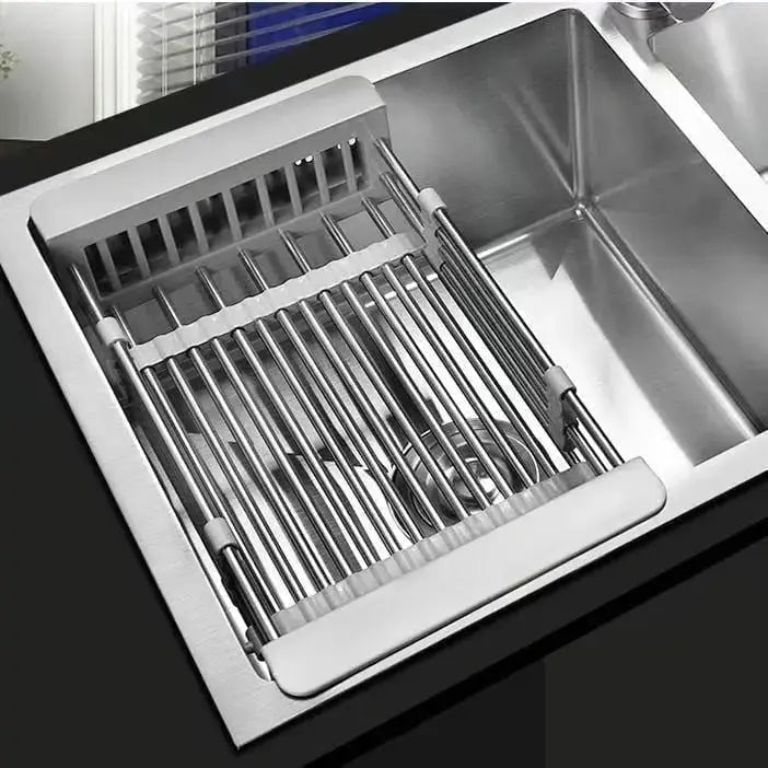 Draining Basket for Sink | Extendable Steel Over Sink Rack