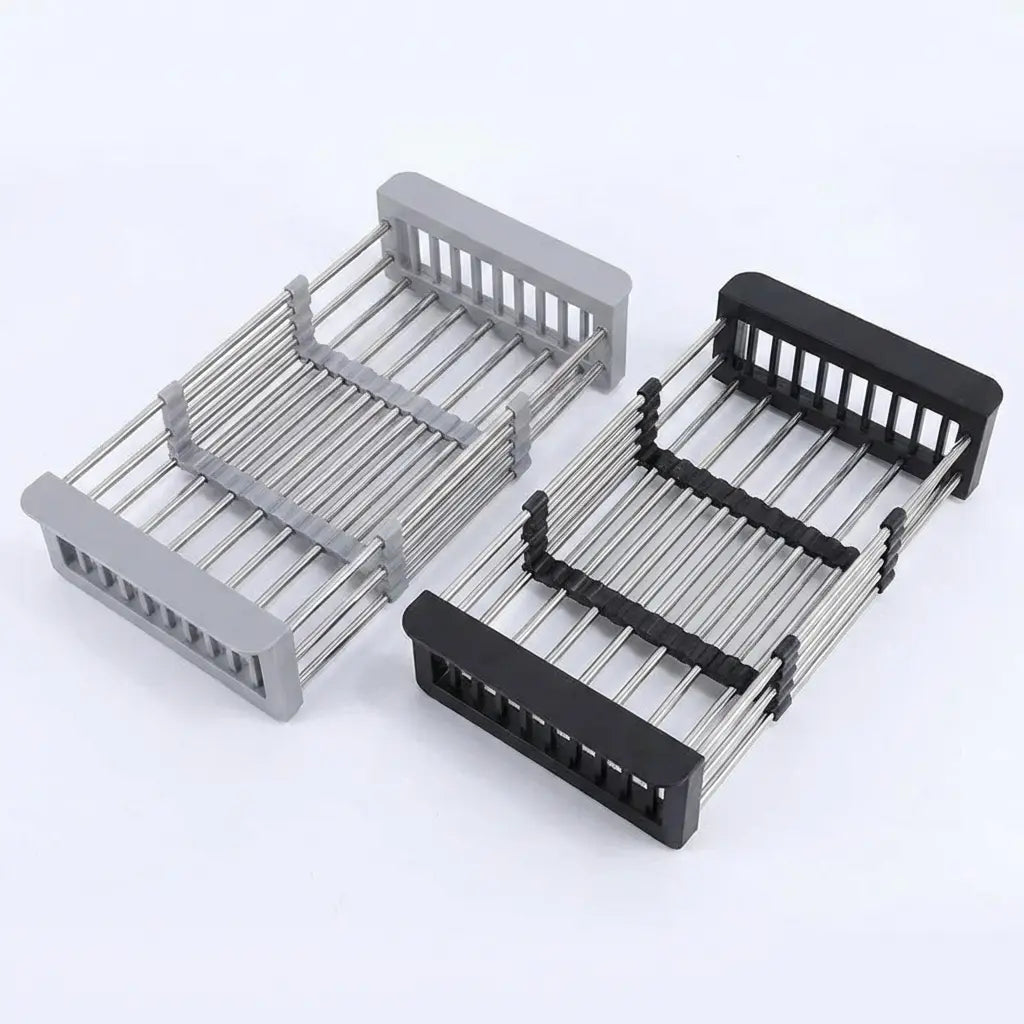 Draining Basket for Sink | Extendable Steel Over Sink Rack