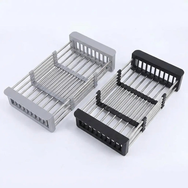 Draining Basket for Sink | Extendable Steel Over Sink Rack