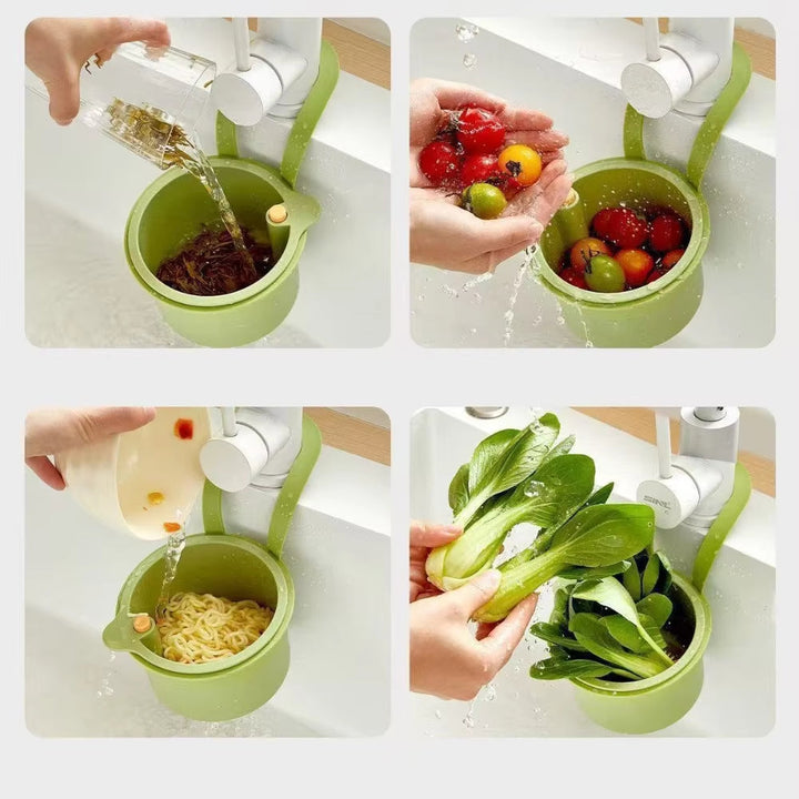 Drip Basket for Hanging | Faucet-Mounted Sink Colander