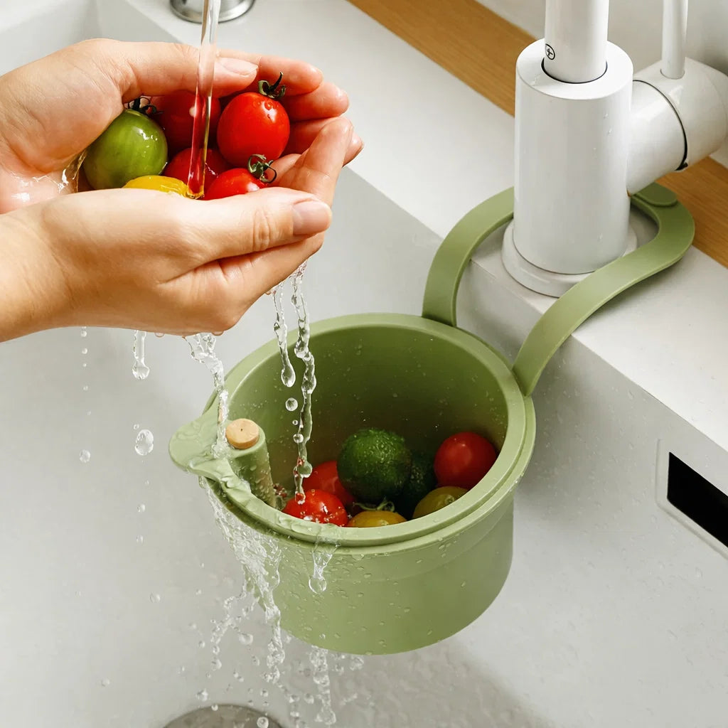 Drip Basket for Hanging | Faucet-Mounted Sink Colander