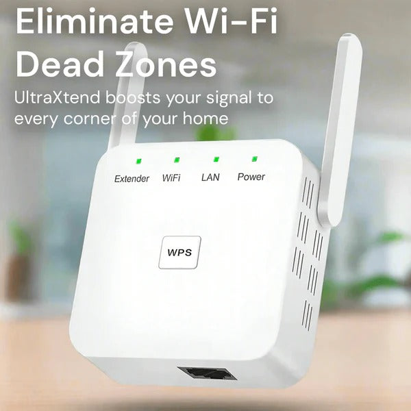 Dual-Band WiFi Range Extender 1000ft WPS Plug-In Booster
